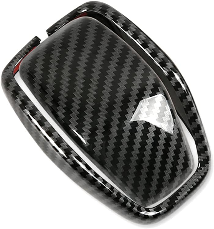 Carbon Fiber Auto Gear Shift Knob Cover Sticker Trim Z446