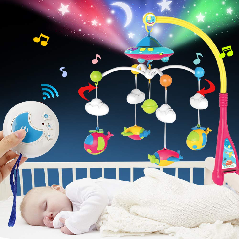 Baby Musical Crib Mobile with Projector and Night Light Q9005
