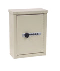 Painted Steel Mini Wall Storage Cabinet with Combo Lock in Beige J280