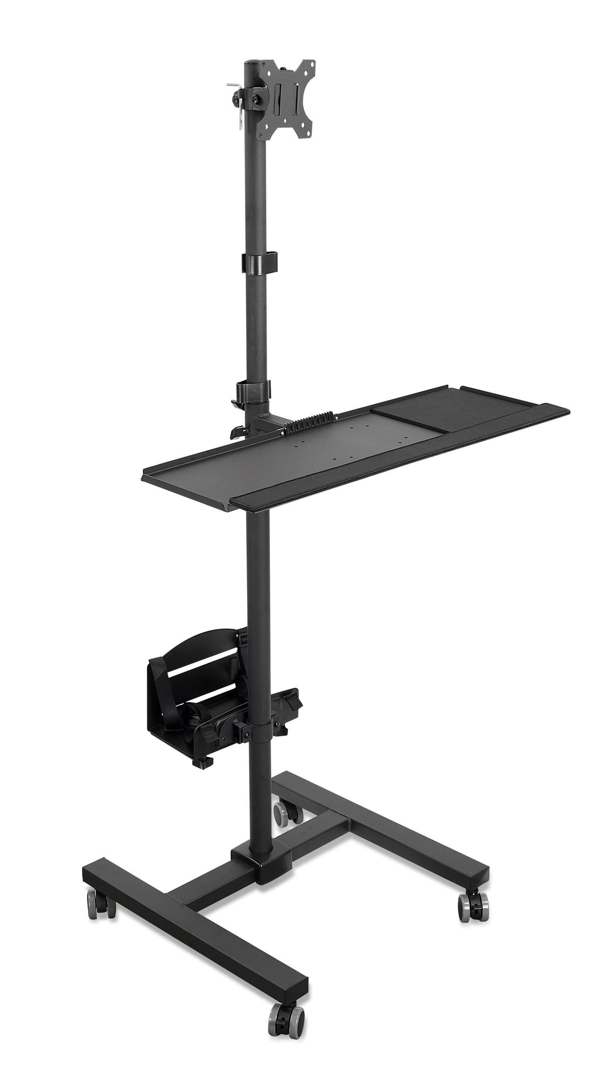 Mobile Cart with Monitor Mount and CPU Holder A3468