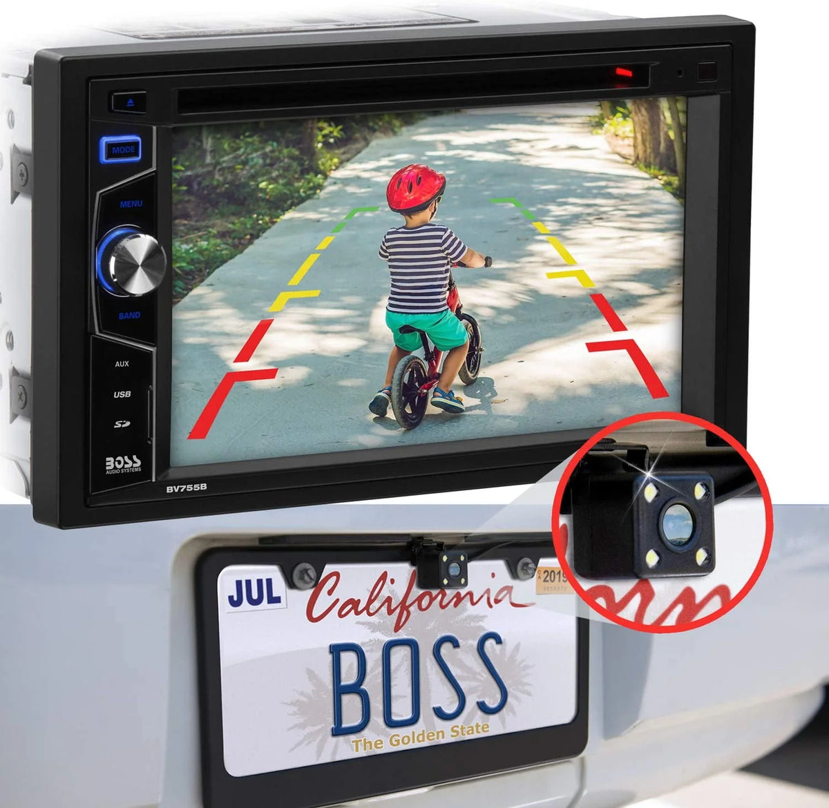 2 Din Bluetooth Touchscreen Car Stereo System D6859