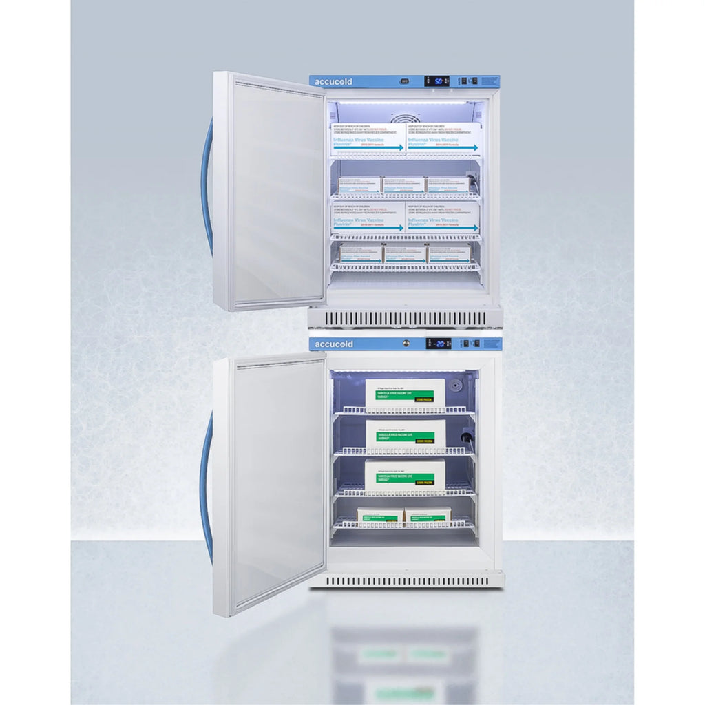 Pharma-Vac stacked vaccine refrigerator/freezer combination F475757
