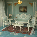 Victorian Dollhouse Furniture Set, 1/12 Scale 8pcs White & Green G614