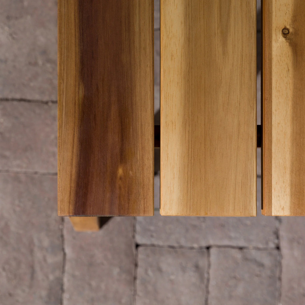 Solid Wood Slat-Top Outdoor Coffee Table H949