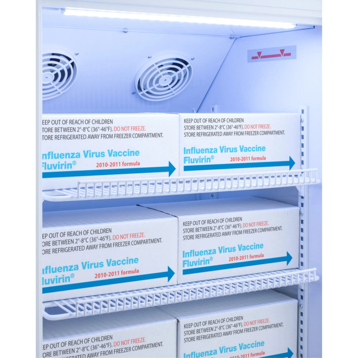 Pharma-Vac stacked vaccine refrigerator/freezer combination F475757