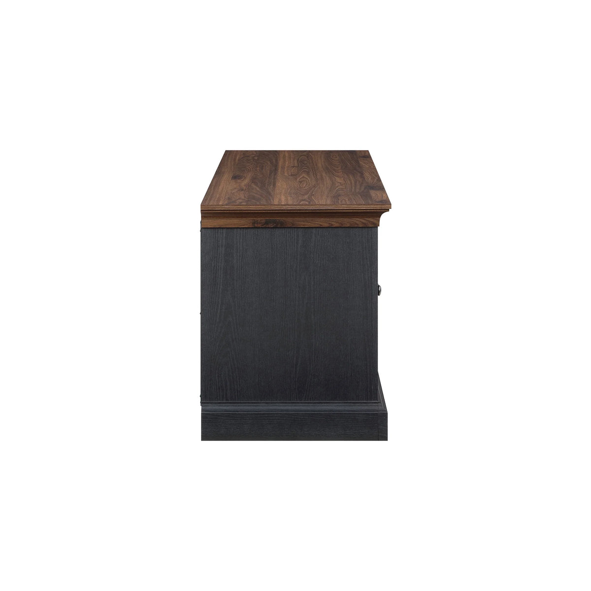 4-door TV Stand for TVs up to 85", White/Walnut Finish B455757