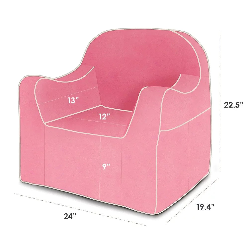 Pink and White Club Chair N1273