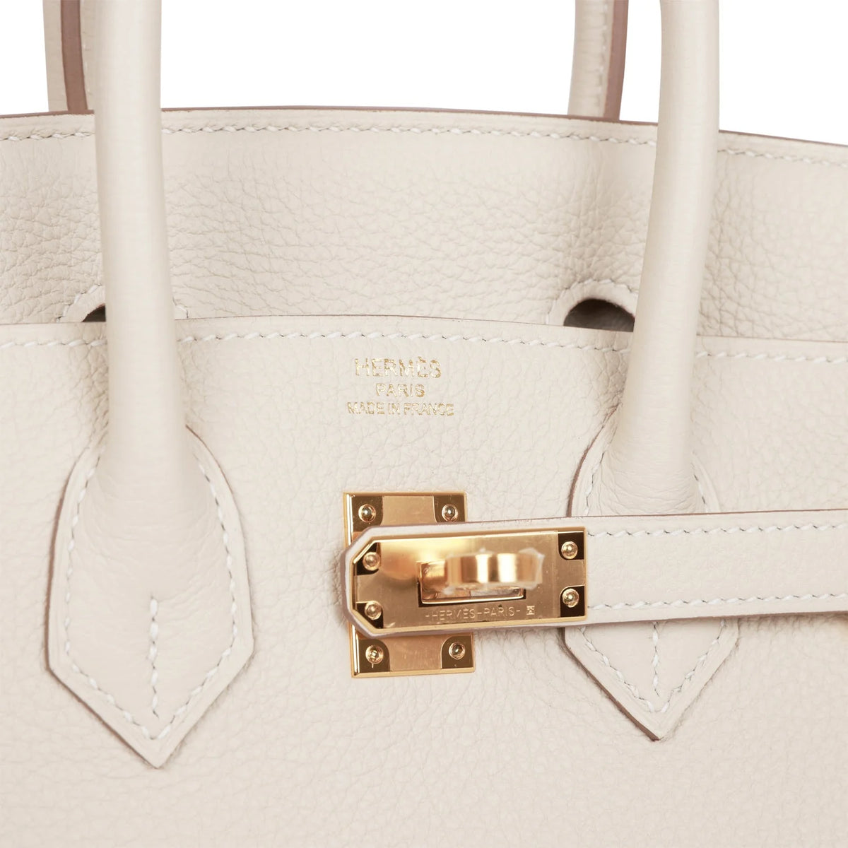 Birkin 25 Craie Togo Gold Hardware F32778