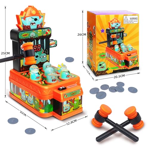 Arcade Whack Game Mole Mini Electronic Hammering Pounding Toy V6762