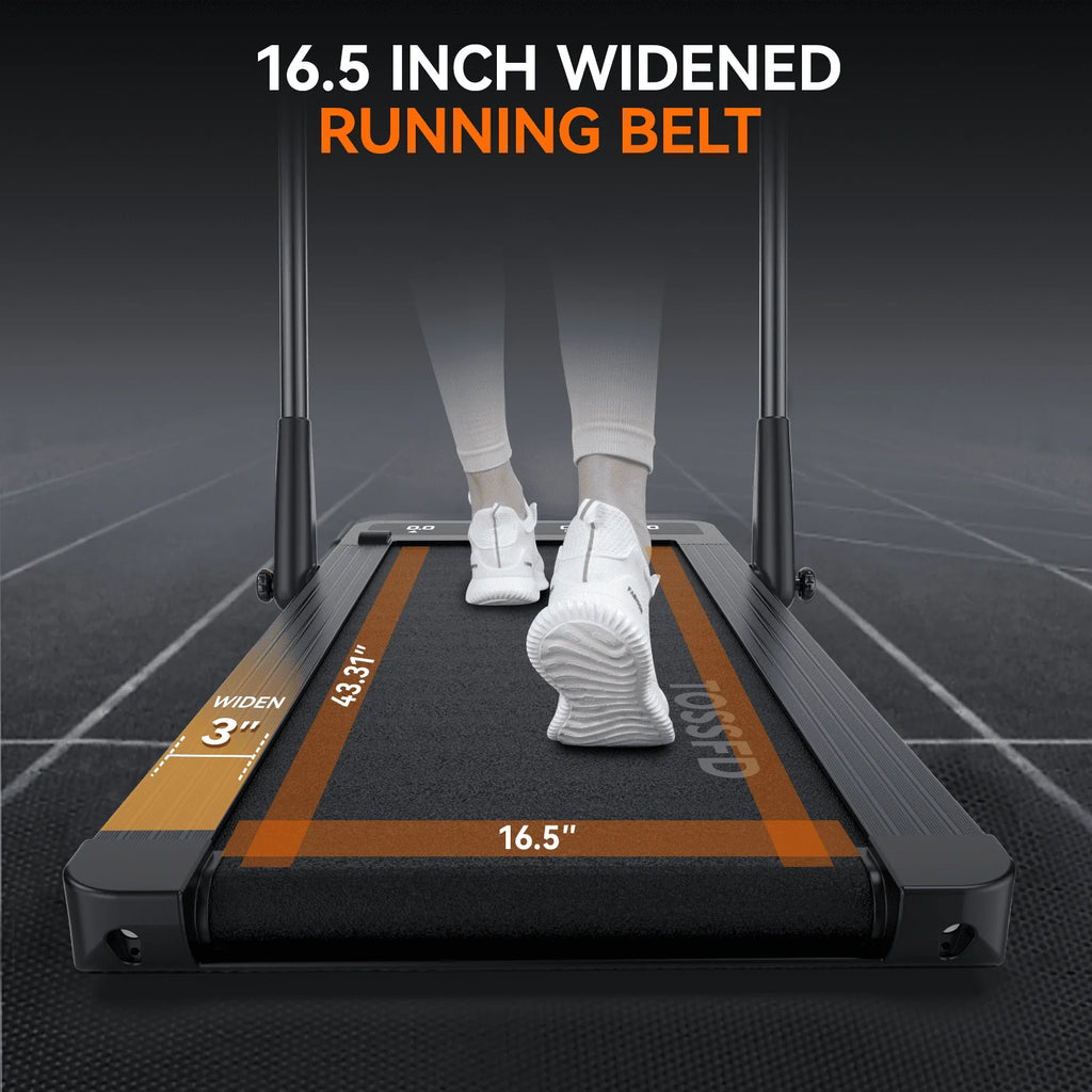 Black 2.5HP Folding Treadmill L5986
