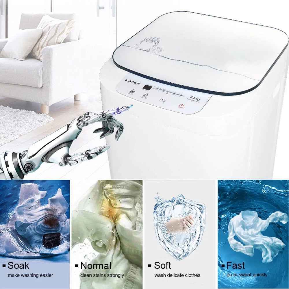 Compact Washing Machine with 8 lbs Capacity Top Load Tub Washer W7357