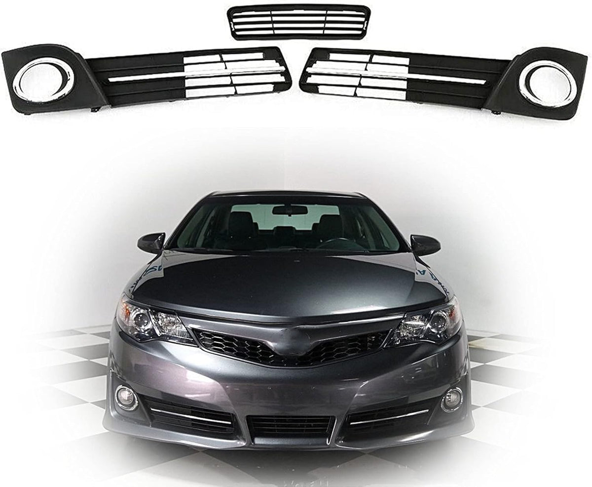 Fog Light Cover Grilles for 2012-2014 Toyota Camry SE (3-Pack) D1319