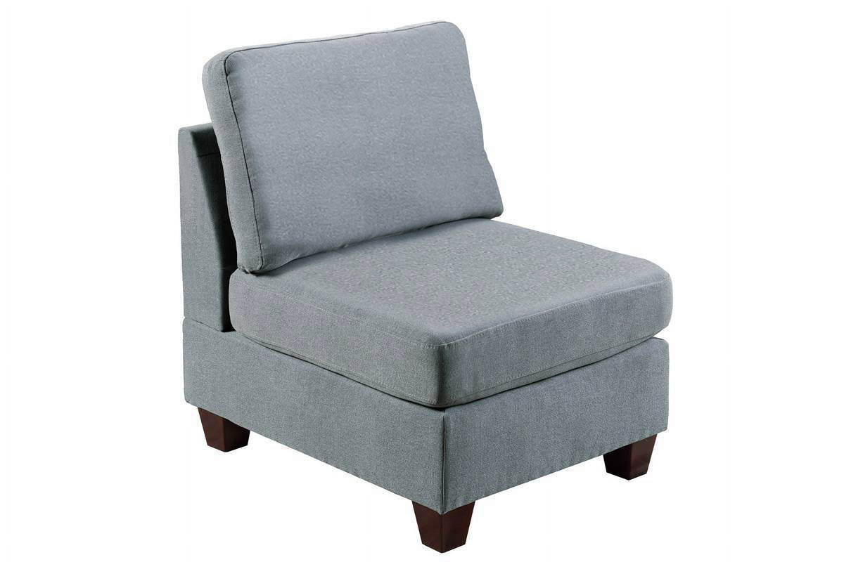 Modular Sectional 6pc Set Gray V3335