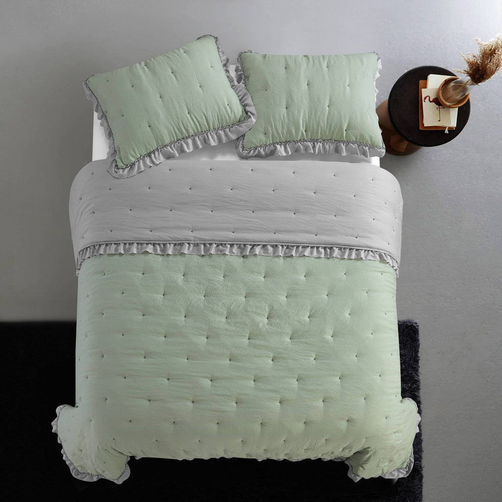 Washed Gel Filled Microfiber Quilt Set A964