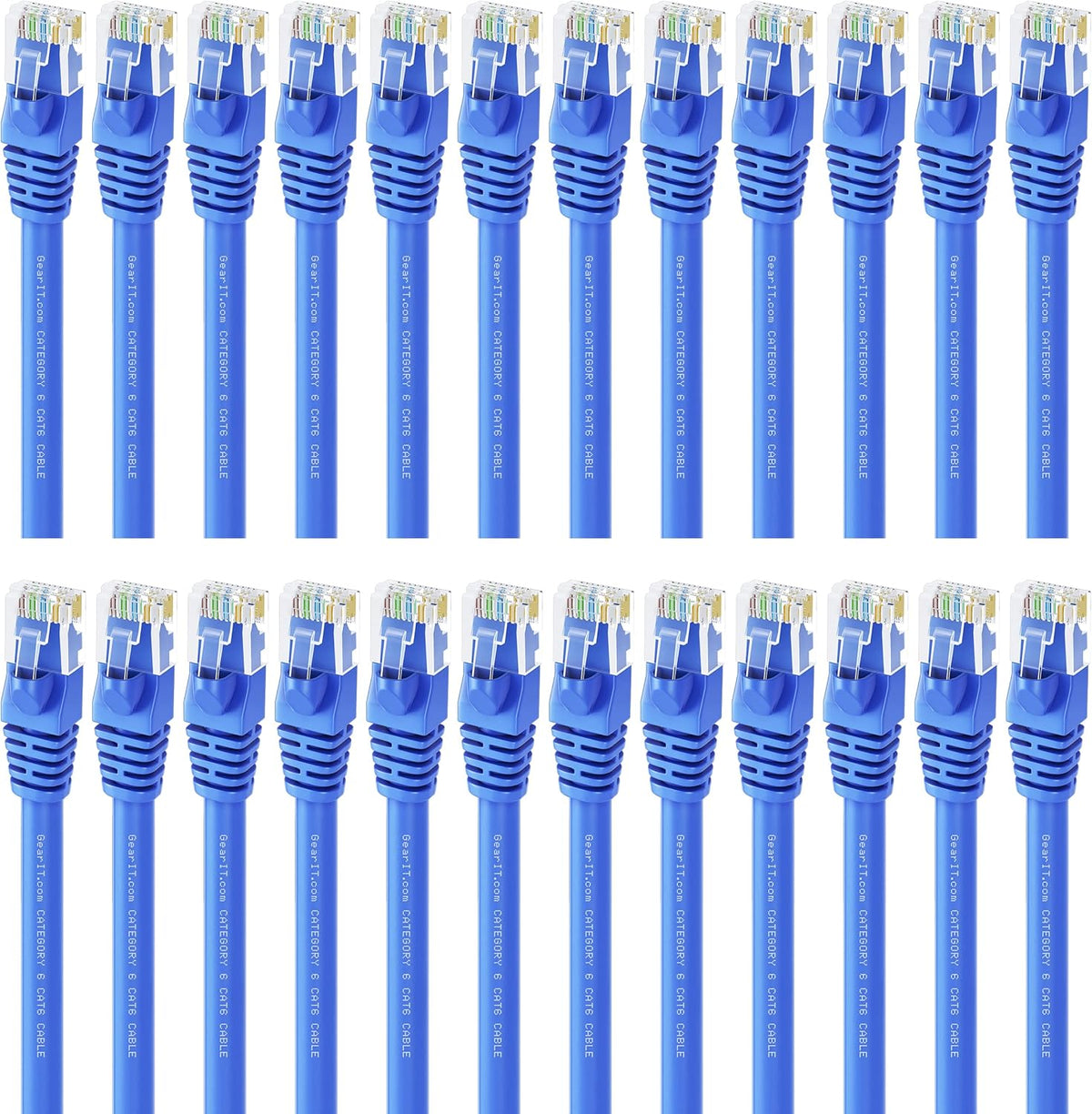 Cat 6 Ethernet Cable 5 ft (24-Pack) Blue C8302