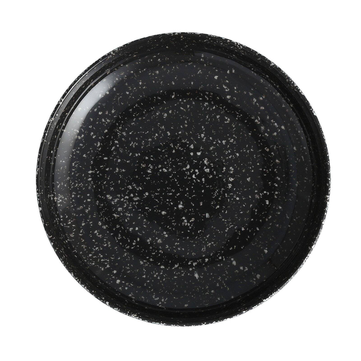 Coupe Melamine Plates Charcoal Set of 12 R840765