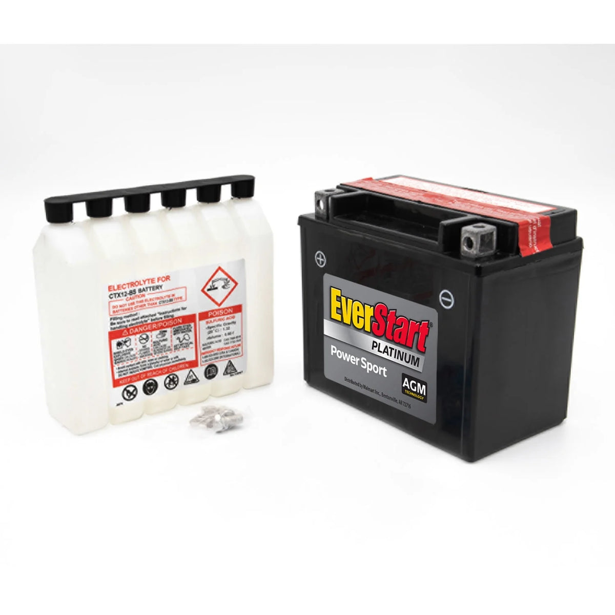 AGM PowerSport Battery Group Size 12BS 12 Volt 180 CCA Y909