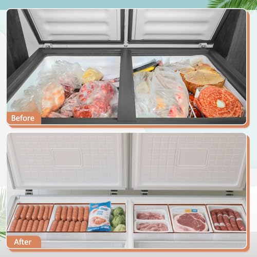 4 Pcs Collapsible Freezer Organizer Bins U53768