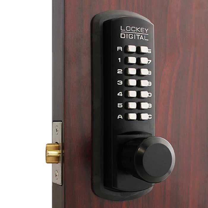 Satin Chrome Mechanical Keyless Door Knob S194642