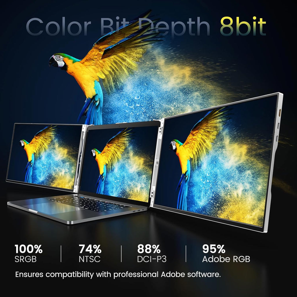 Portable Triple Monitor for Laptop K654