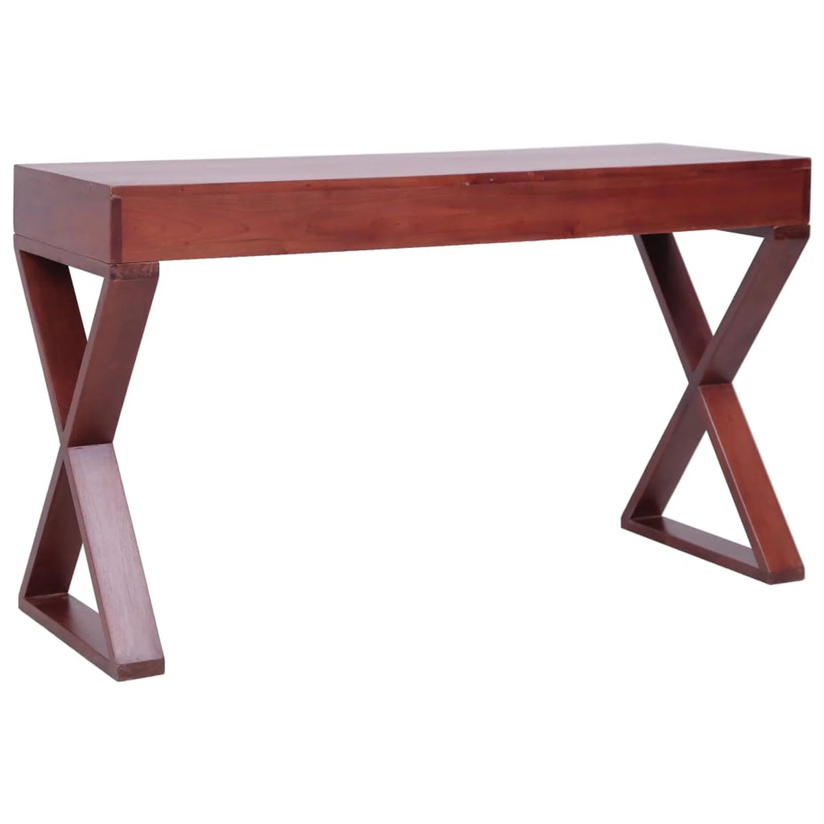 Brown Wood Computer Desk with 3 Drawers C4850