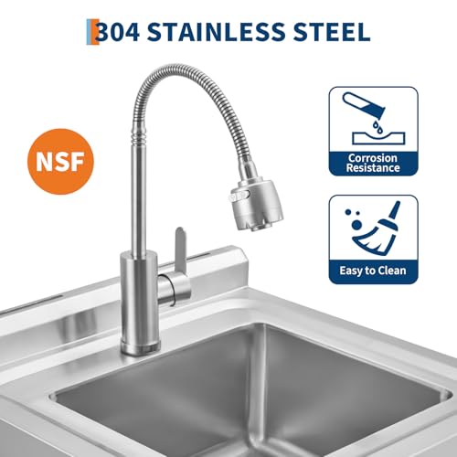 Stainless Steel Utility Sink with Faucet A700859