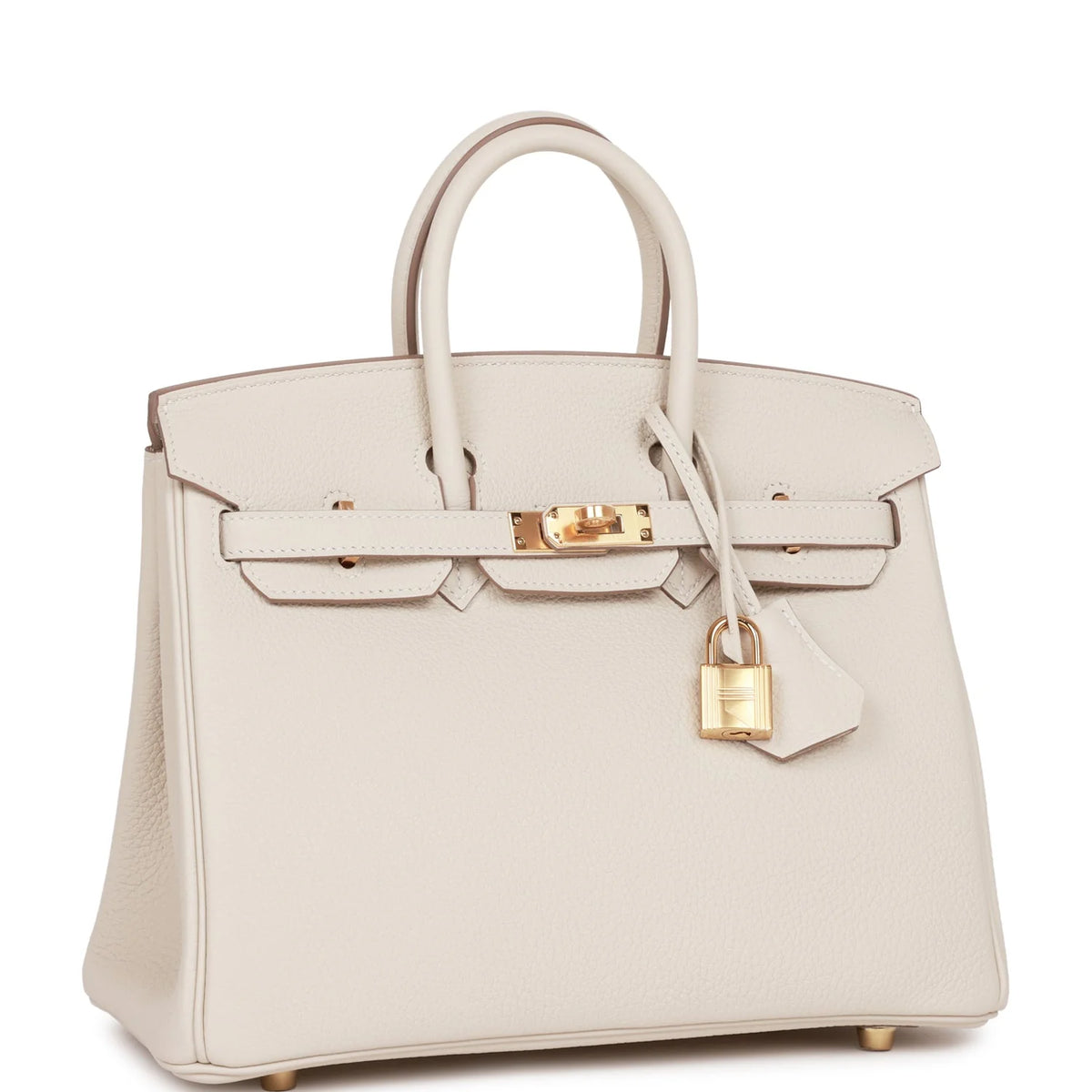 Birkin 25 Craie Togo Gold Hardware F32778