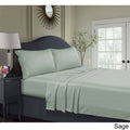 Queen Sage Green Rayon from Bamboo Deep Pocket Bed Sheet Set A214