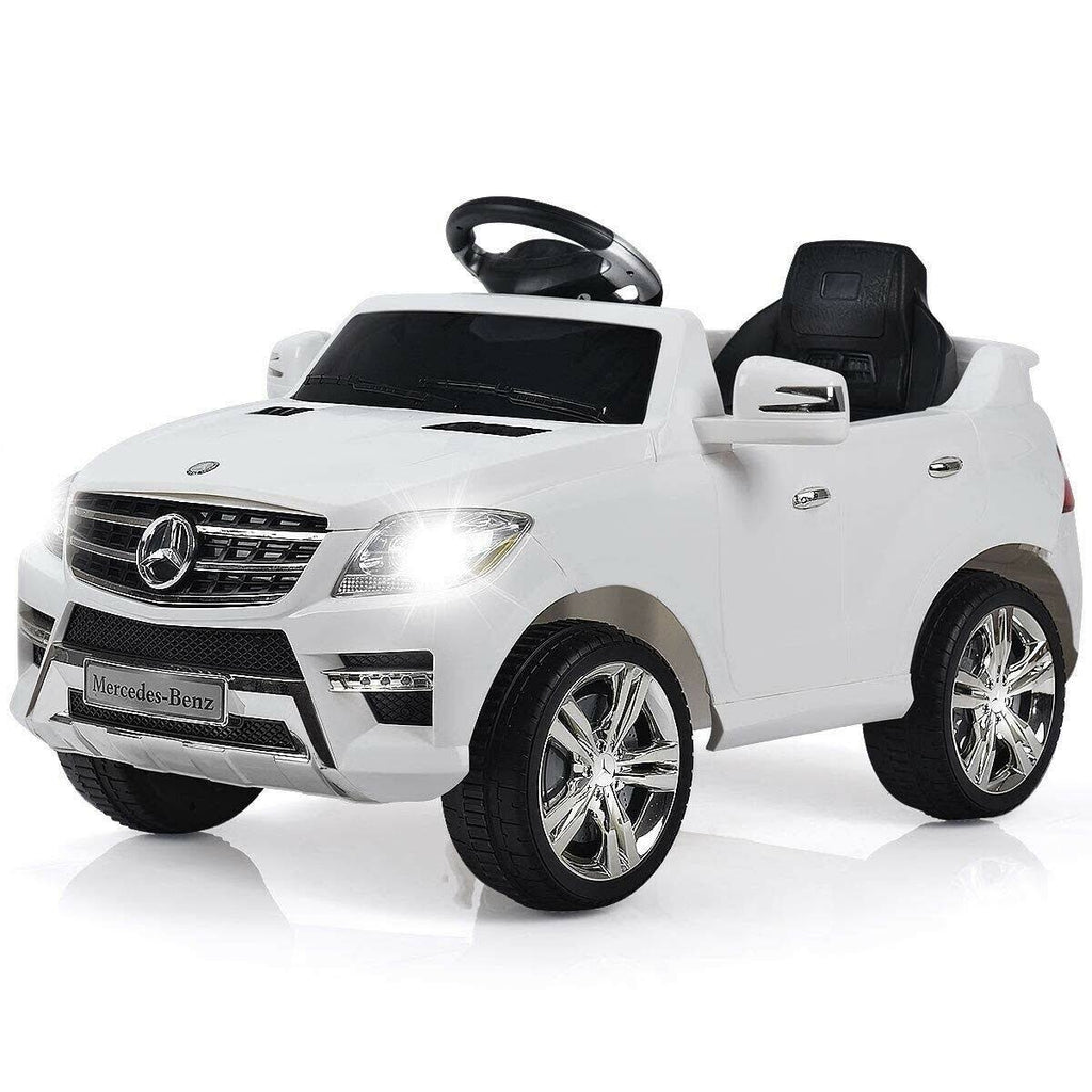 White 6V Kids Ride on Car with MP3 and RC M90268