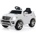 White 6V Kids Ride on Car with MP3 and RC M90268