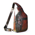 Men Casual Crossbody Chest Sling Bag Leather E144049