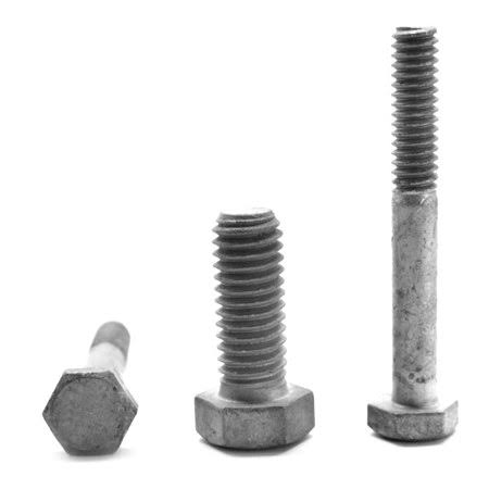 1/2 inch-13 x 4 inch Coarse Thread Hex Bolt Low Carbon Steel Hot Dip Galvanized Pk 200 Y3332