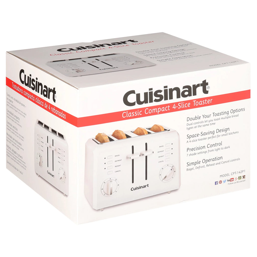 4 Slice Compact Plastic Toaster V49797