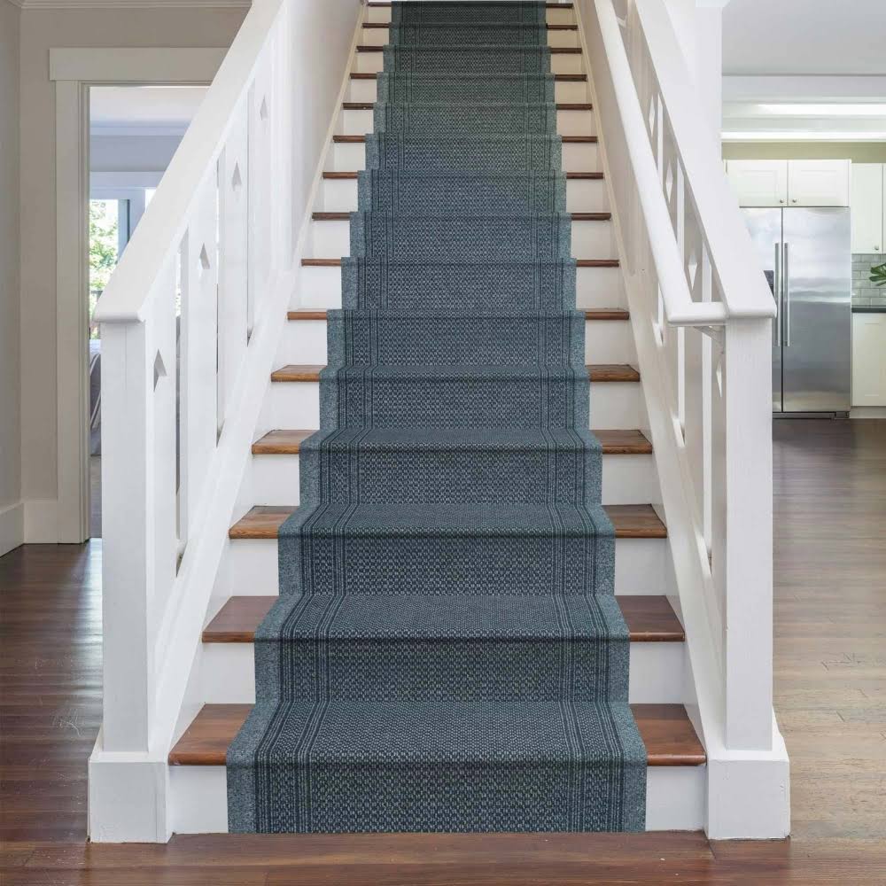 Aztec Gray Stair Carpet Runner 6 foot S7060