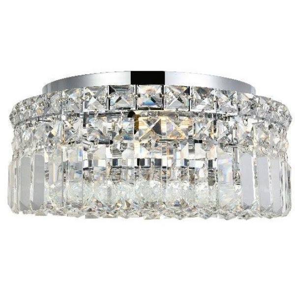 4 Light 12x22 Flush Mount - Chrome K441381