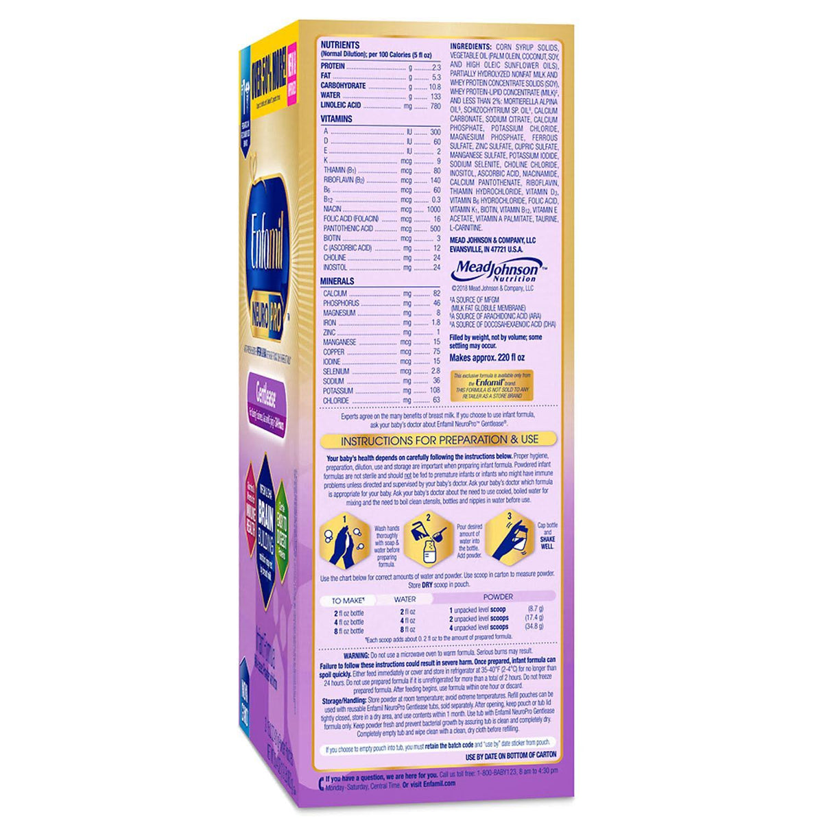 Infant Formula Powder 30.4 oz Case of 4 O5746