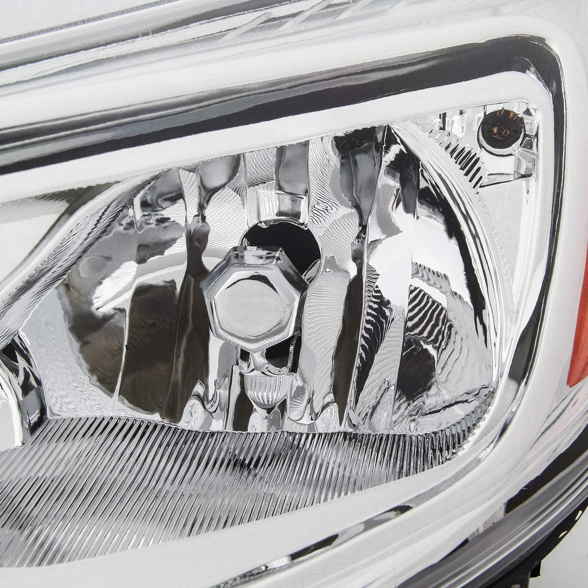 Chrome Trim Halogen Headlights Pair K173