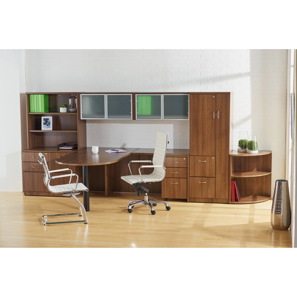 Modern Leather Guest Chair with Chromed Metal Arms Y415