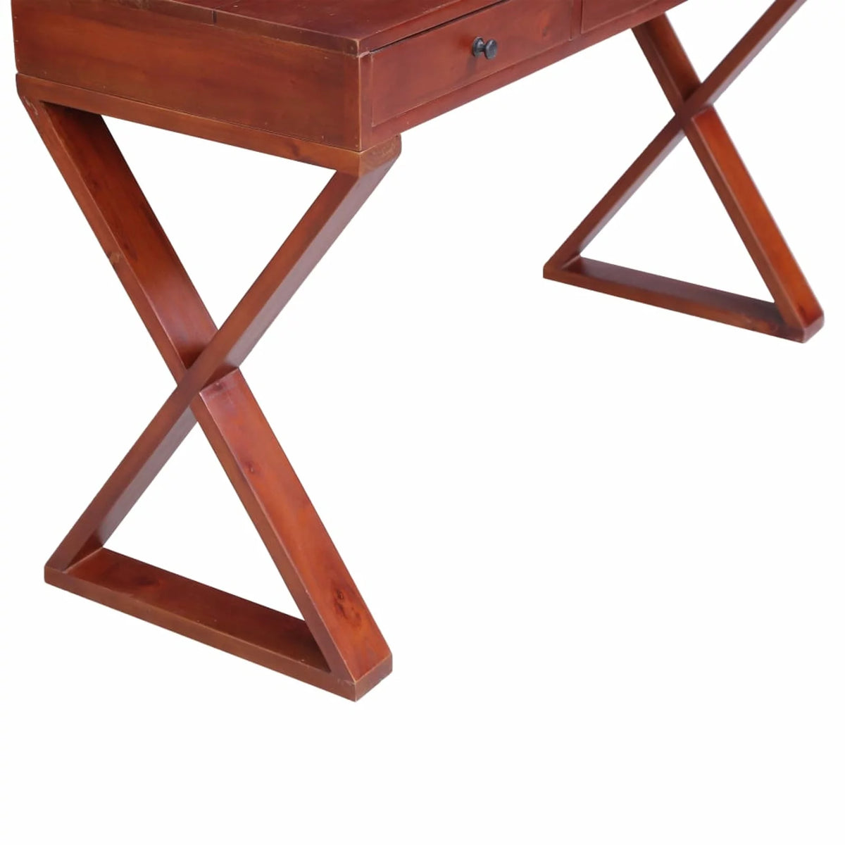 Brown Wood Computer Desk with 3 Drawers C4850