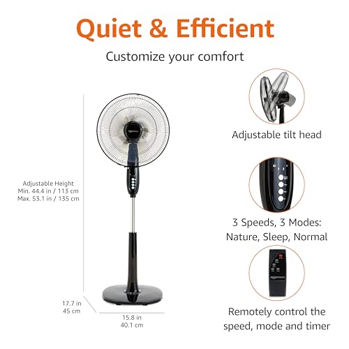 16-Inch Oscillating Pedestal Floor Fan S435