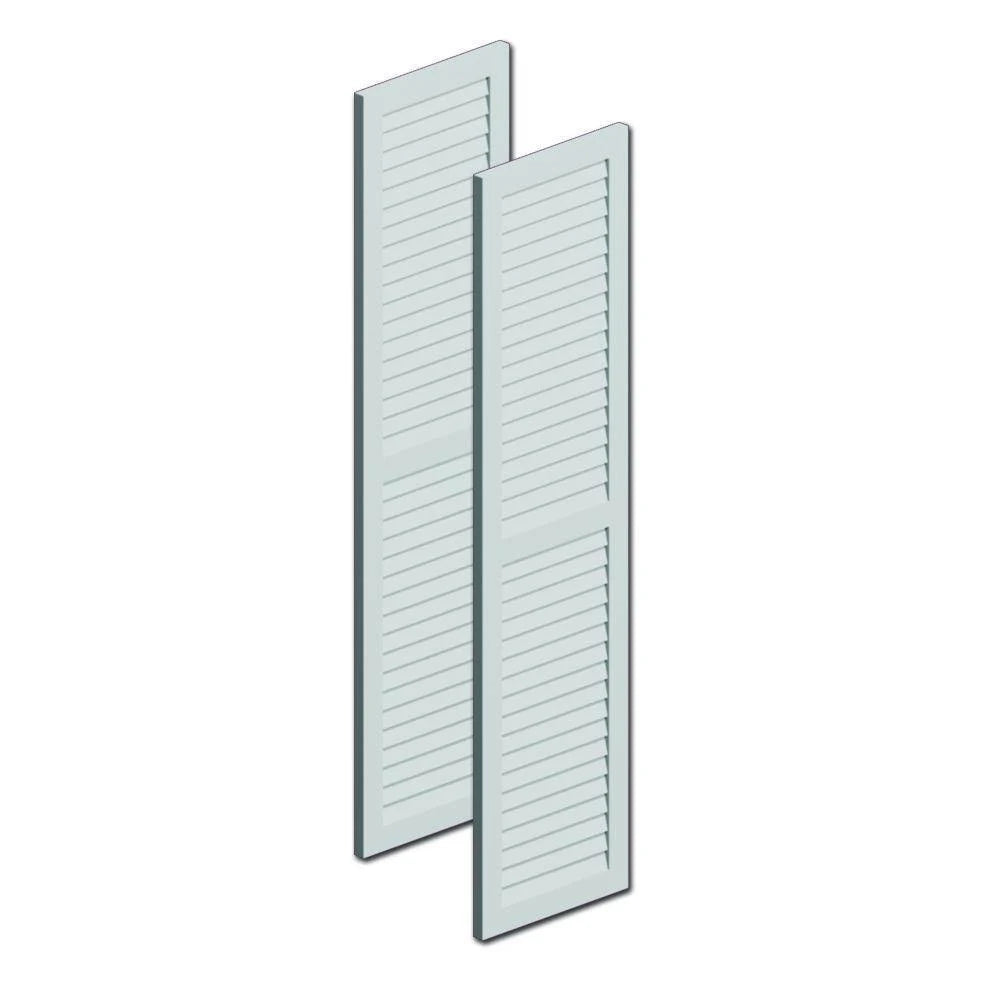 Louvered Shutter with Center Rail, Urethane (Per Pair) S333608