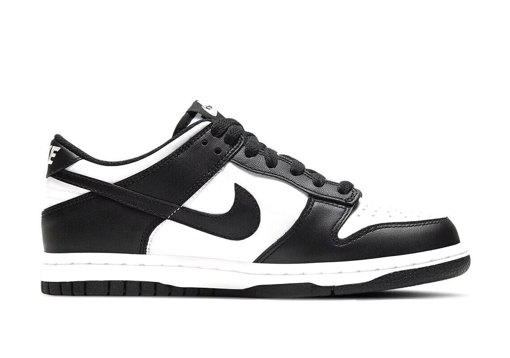 White Black Leather Sneaker Shoes I879449