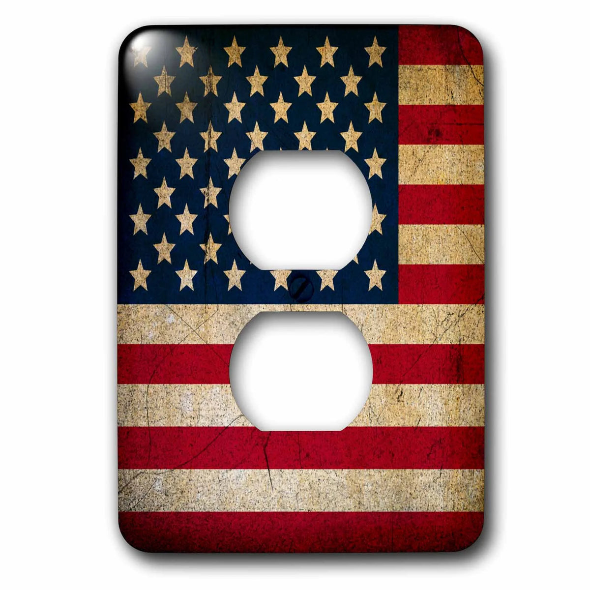 Vintage America US Flag 2 Plug Outlet Cover P293866