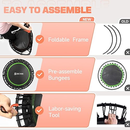 40" Fitness Trampoline with Durable Bungees N21406