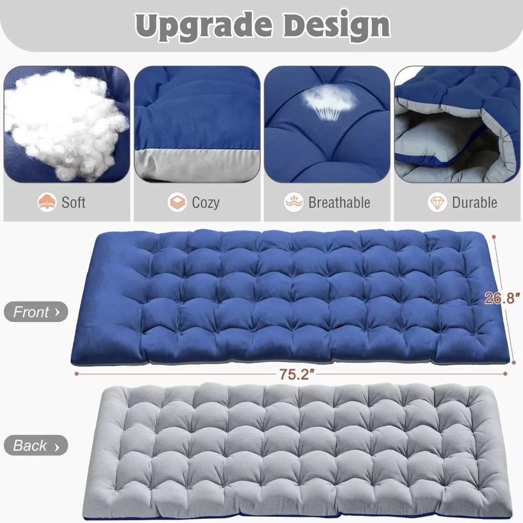 Folding Camping Cot with Mattress & Pillow M29456