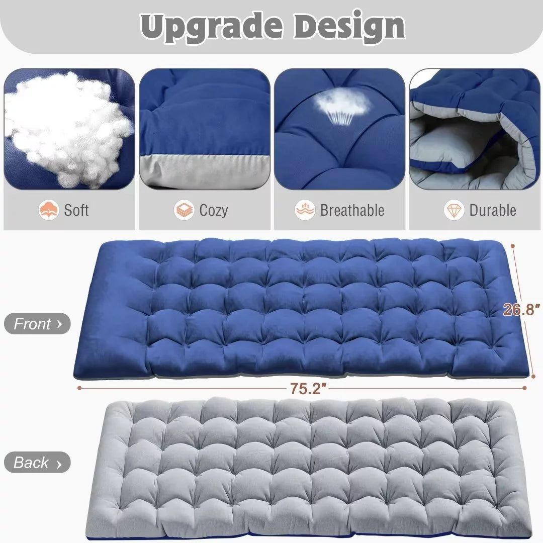 Folding Camping Cot with Mattress & Pillow M29456
