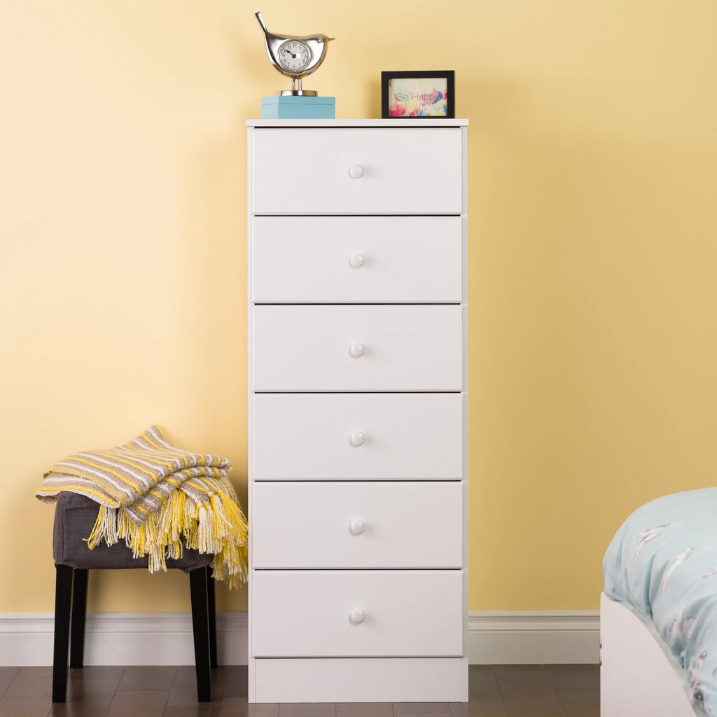 Black 6 Drawer Dresser C17662