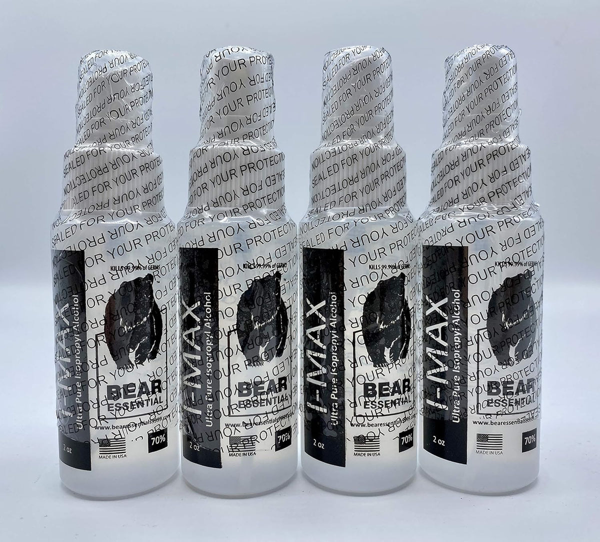 High Purity USP Grade Isopropyl Alcohol 99.5+% 20 Liters with Four 2 oz USP Grade IPA 70% Spray Bottles G698