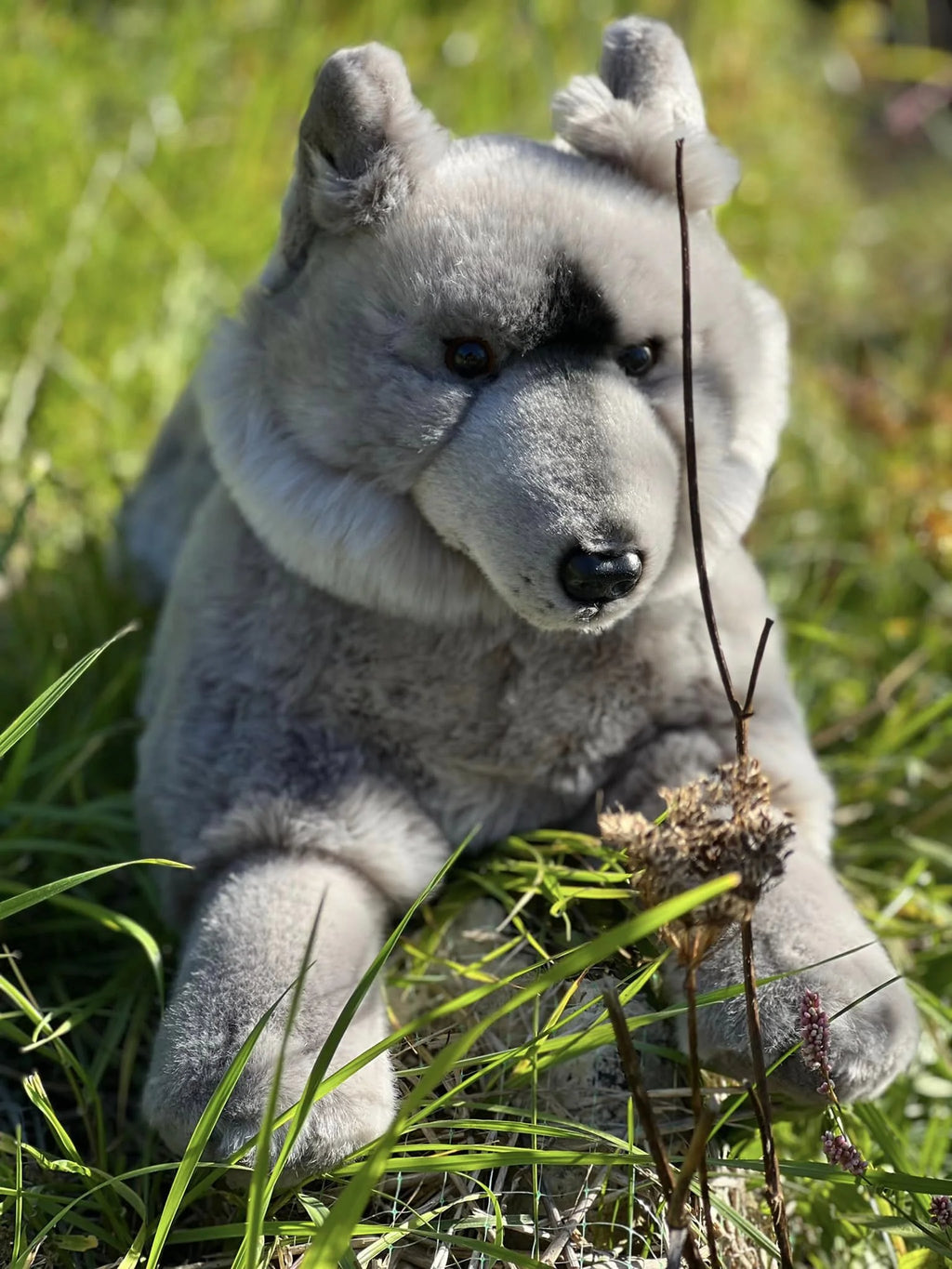 Grey Wolf Plush Stuffed Animal J245