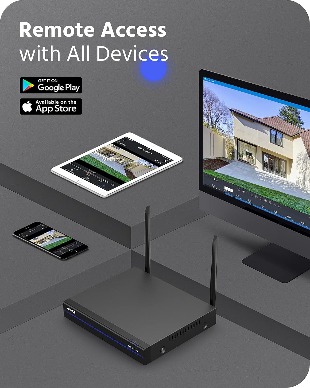 8CH Wireless Security Camera System with 1TB Hard Drive D96550